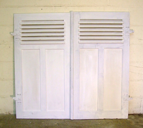 Pair of old french shutter
